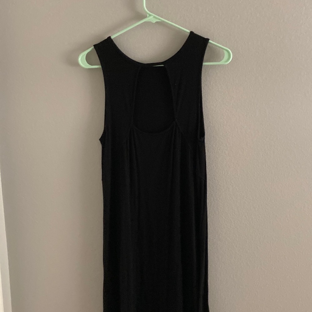 Black, A-Line dress